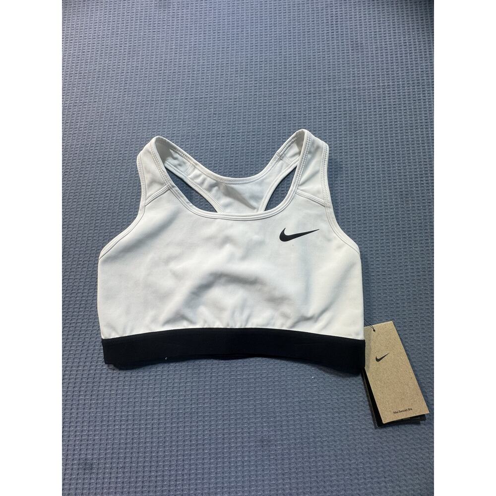 Nike Dri-fit Strappy Cutout Bra Women‎ Sz M White Brand New